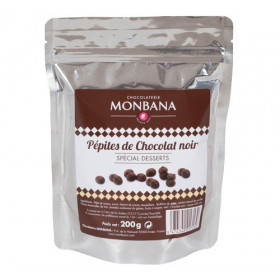 Pépites de chocolat Noir 200g - Monbana