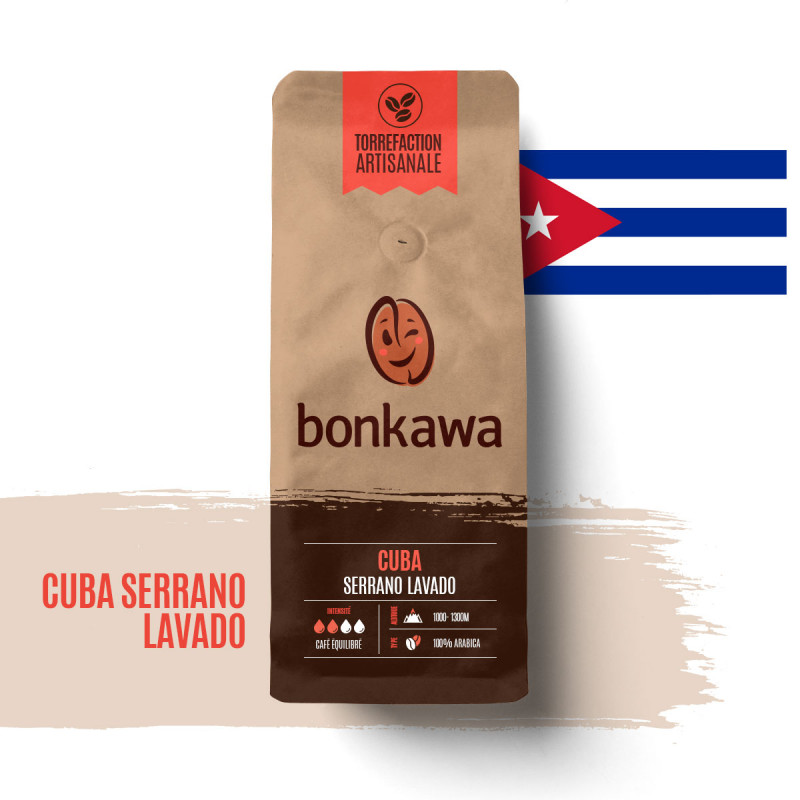 Bonkawa - Cuba Serrano Lavado - café en grains 100% arabica
