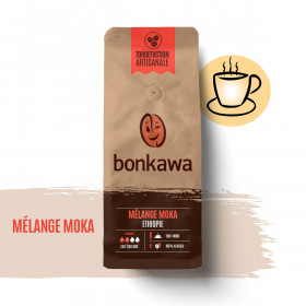 Café en grain d'Ethiopie - Mélange Moka - Bonkawa