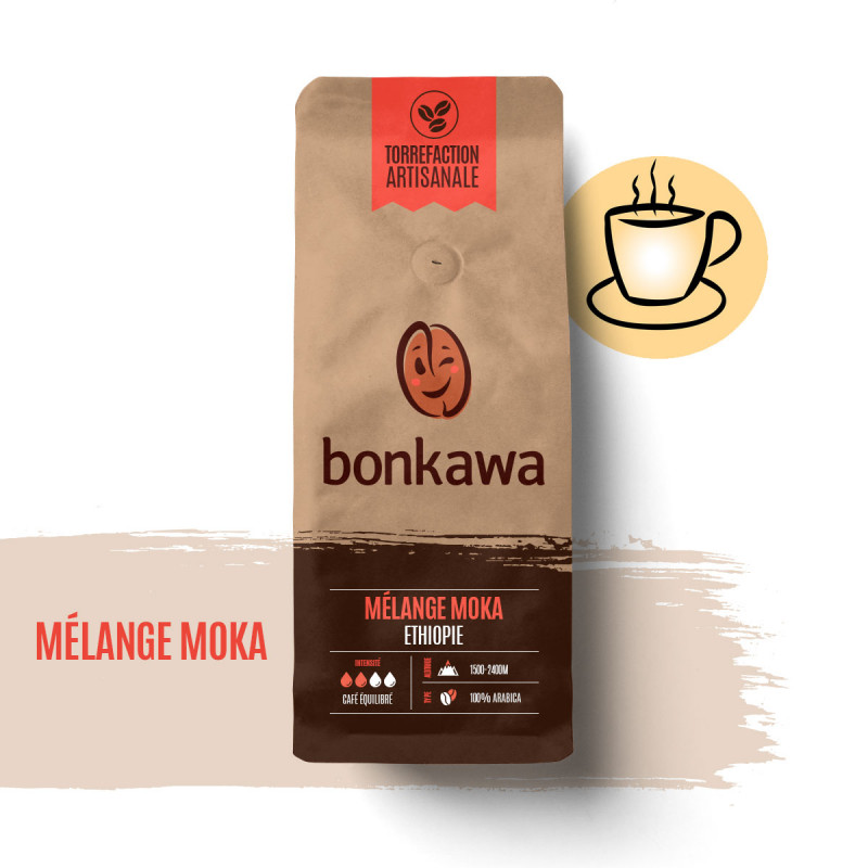 Bonkawa - Collection Afrique - Mélange Moka (Ethiopie) - Café en grain