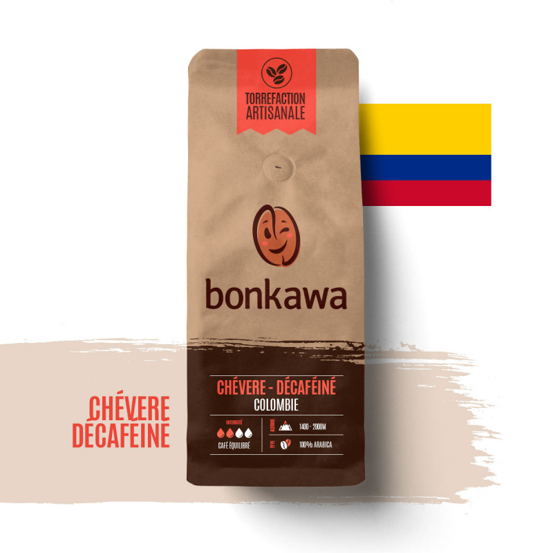Café Bonkawa décaféiné à la canne à sucre