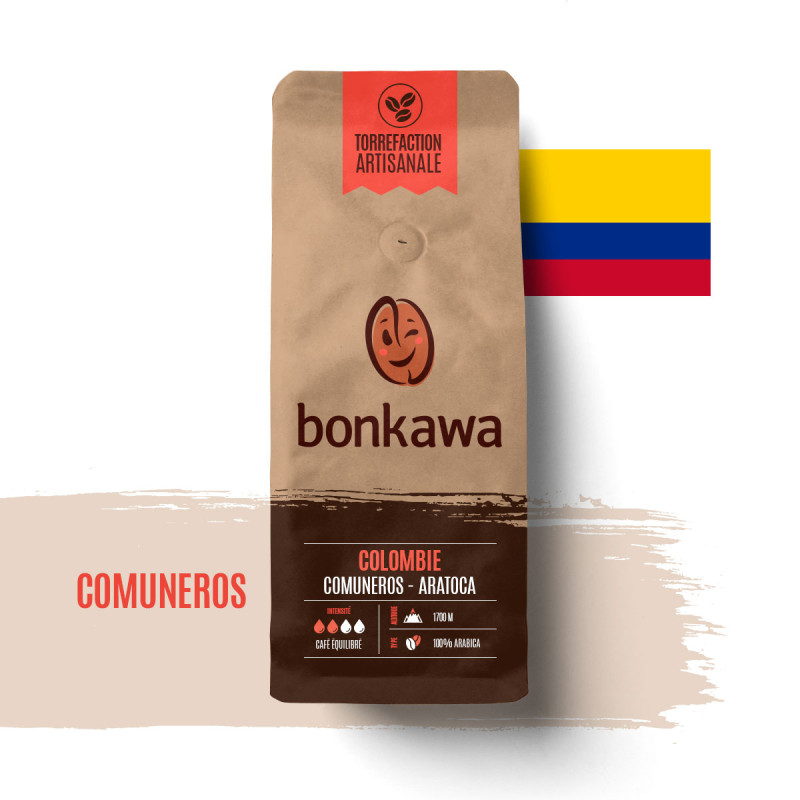 Café en grain Bonkawa - Comuneros de Colombie - 250g ou 1 Kg