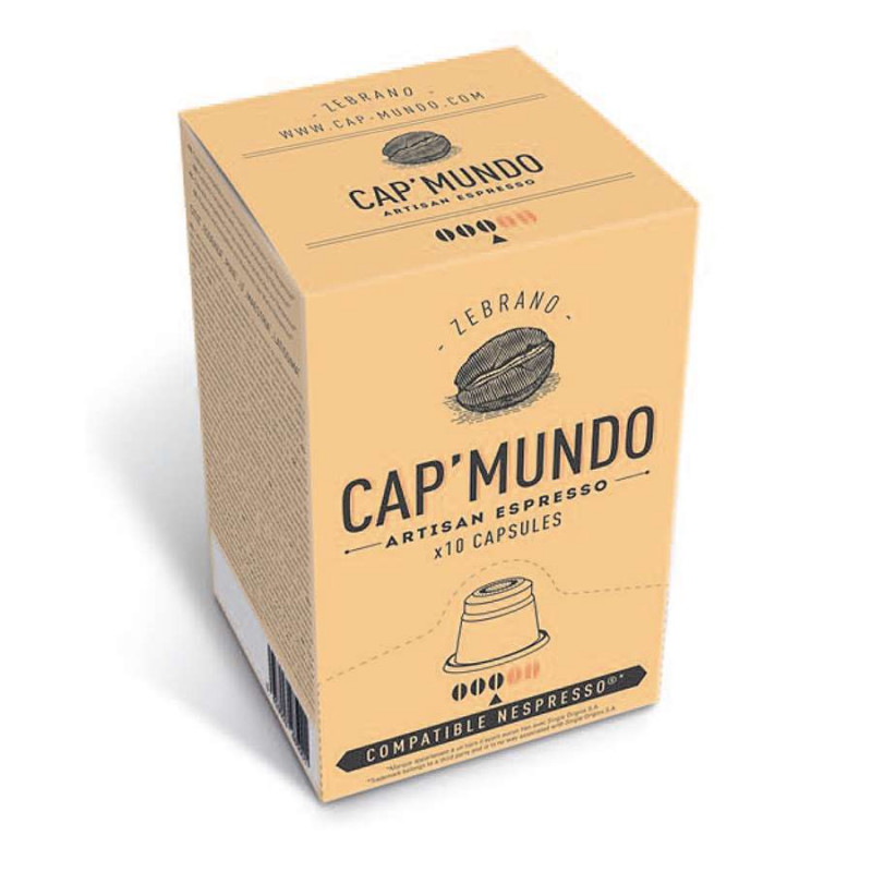 Zebrano de Cap'Mundo (x 10 capsules compatibles Nespresso)