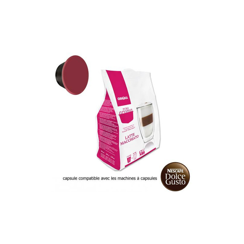Gimoka Latte Macchiato, capsule compatible Dolce Gusto  (x16)