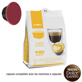 Gimoka Caffè Lungo, capsule compatible Dolce Gusto  (x16)